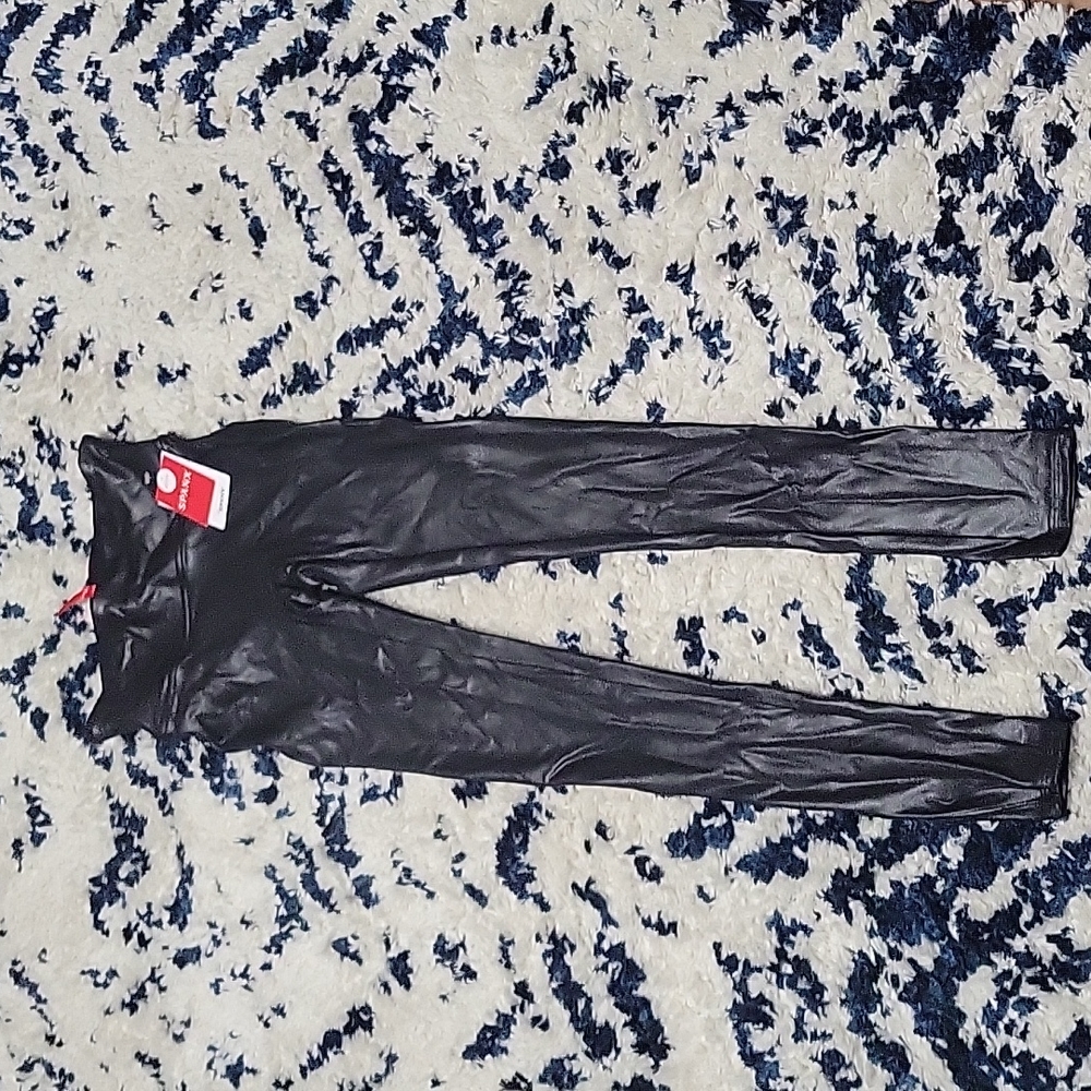 Spanx faux leather leggings XS P